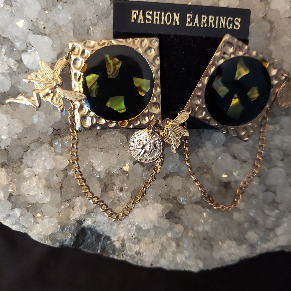 RETRO PIERCED EARRINGS
